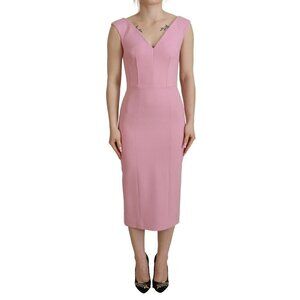 Dolce and Gabbana BNWOT womens corset "panelle" crepe dress vneck sheath dress